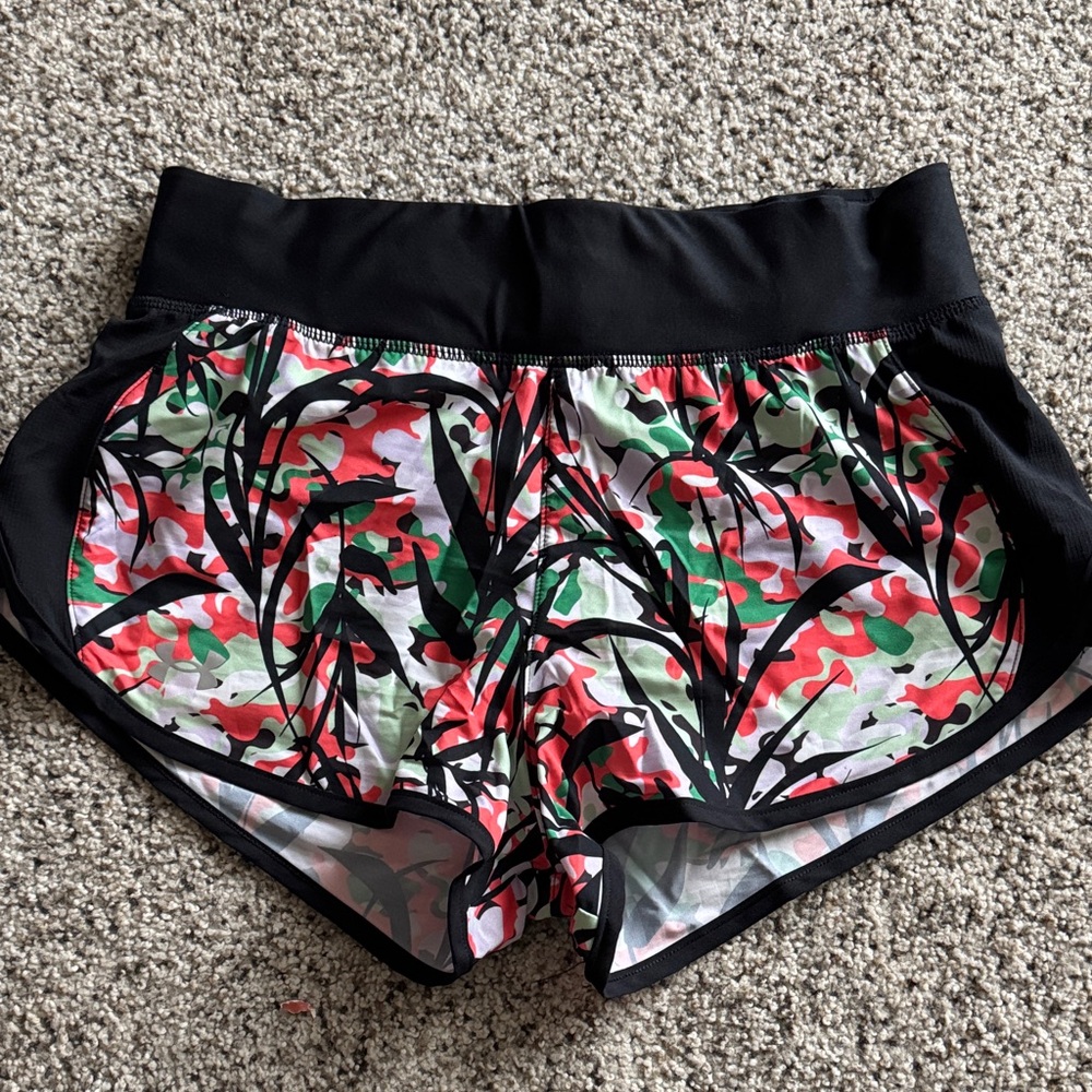 Under Armour Black and Multicolor Athletic Shorts